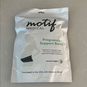 NWT Motif Medical Pregnancy Support Band: Size Medium,White